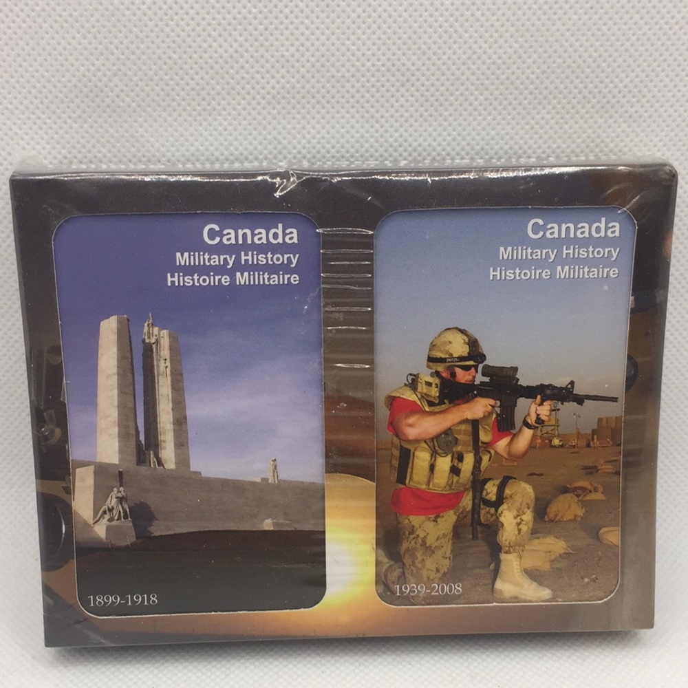 Canada Military History Playing Cards Factory Sealed Card Game Collectible